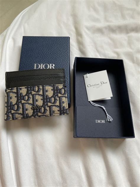 dior adhesive card holder|Dior card holder men's.